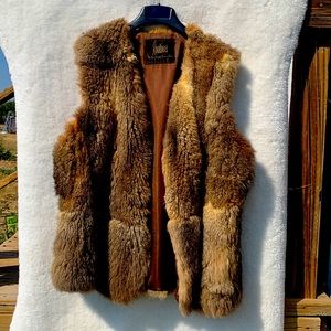 Koslow’s Rabbit Fur Monogrammed Vest